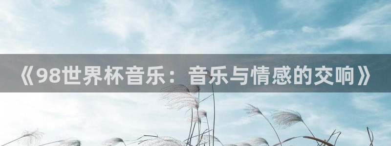 世预赛赛程表：《98世界杯音乐：音乐与情感的交响》